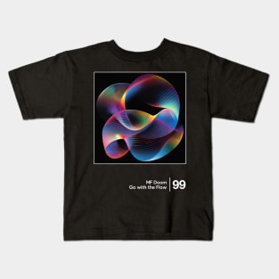 Go With the Flow - Minimalist Style Graphic Design Kids T-Shirt